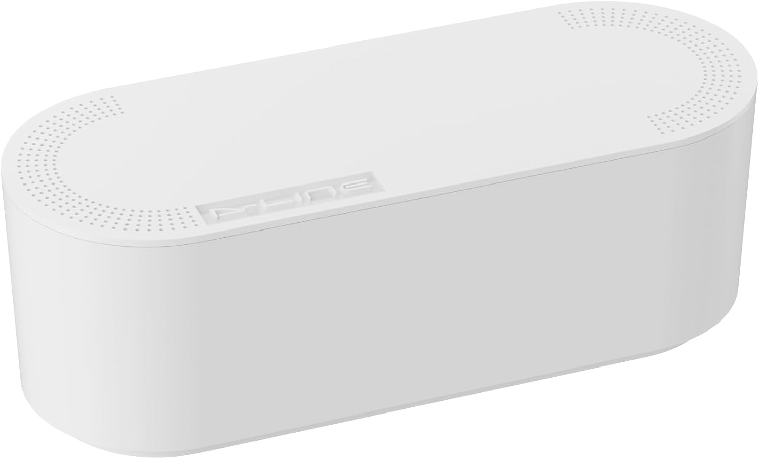 D-Line Cable Management Box, Power Strip Holder, Floor Outlet Hiders, Desk Cord Organizer, Cover TV Wires, Wire Storage, Extension Hider, Office Concealer for Cords, Baby Proof Cables - Large, Black