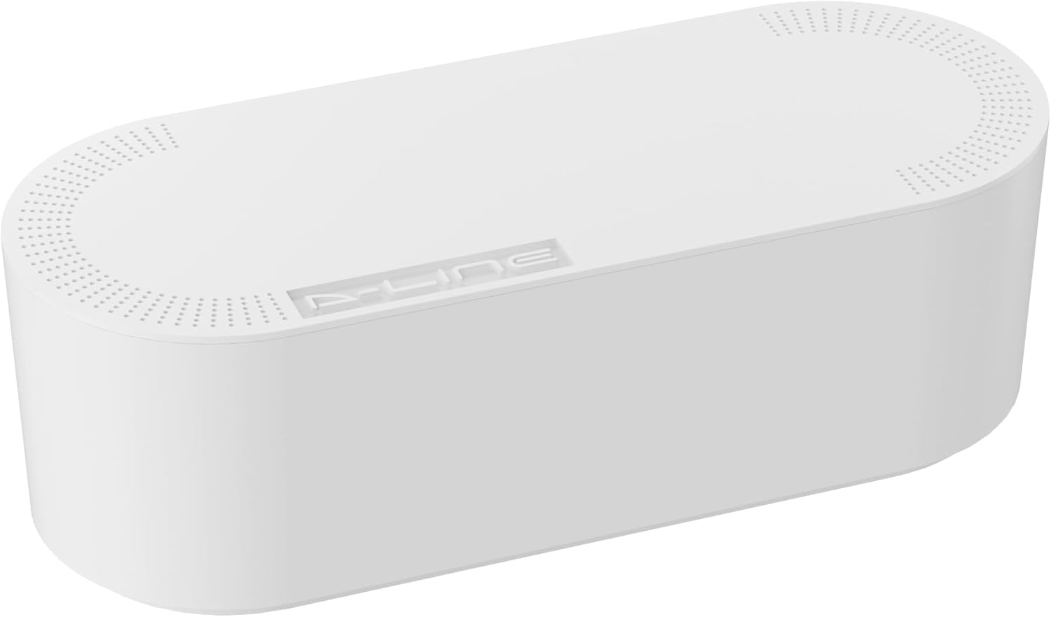 D-Line Cable Management Box, Power Strip Holder, Floor Outlet Hiders, Desk Cord Organizer, Cover TV Wires, Wire Storage, Extension Hider, Office Concealer for Cords, Baby Proof Cables - Large, Black