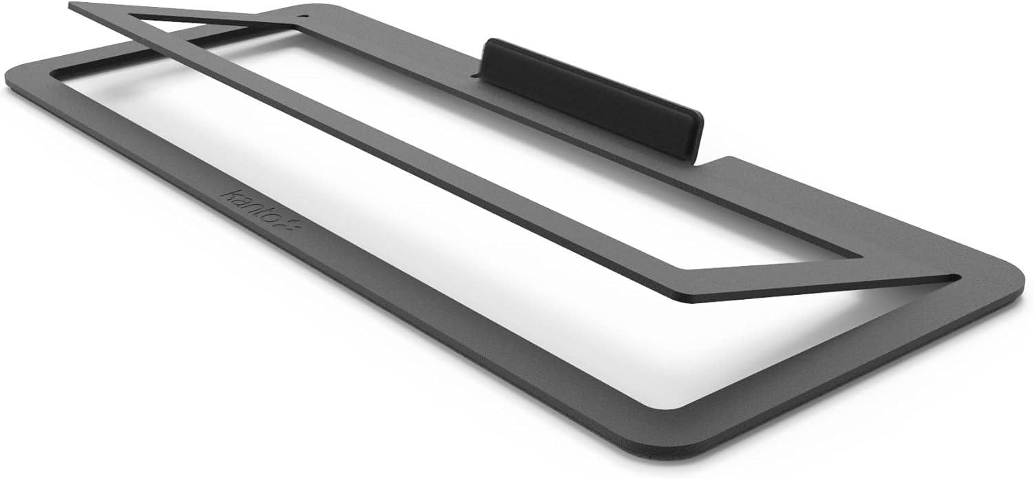 Kanto S10 Low-Profile Angled Sound Bar and Center Channel Speaker Stand for Home Theater | Black