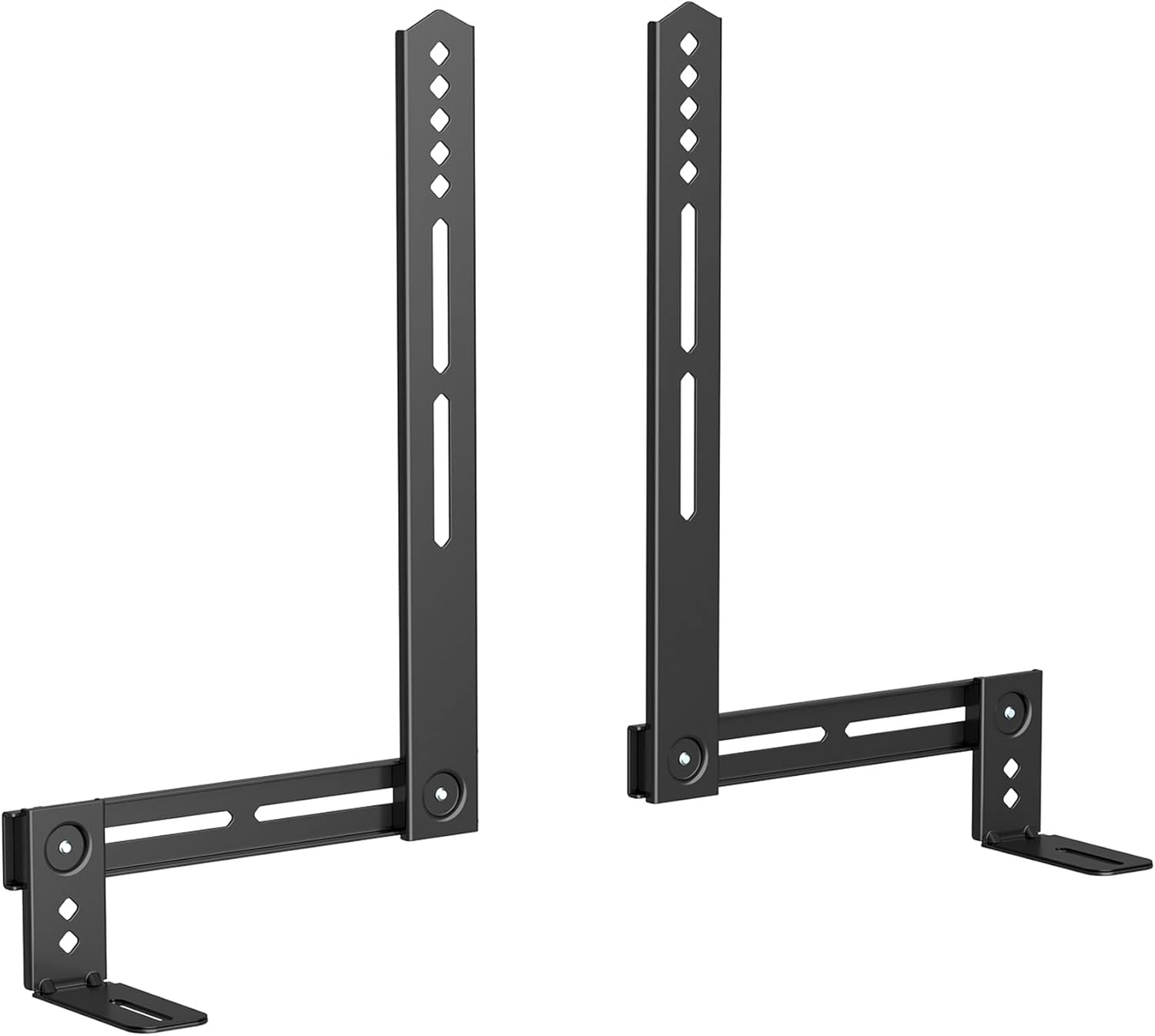 USX MOUNT Universal Soundbar Mount, Sound Bar TV Bracket for Soundbar with Speaker, Fits 2 Installation Options, Removable No-Slip Base Holder Extends 3.46”-6.06”