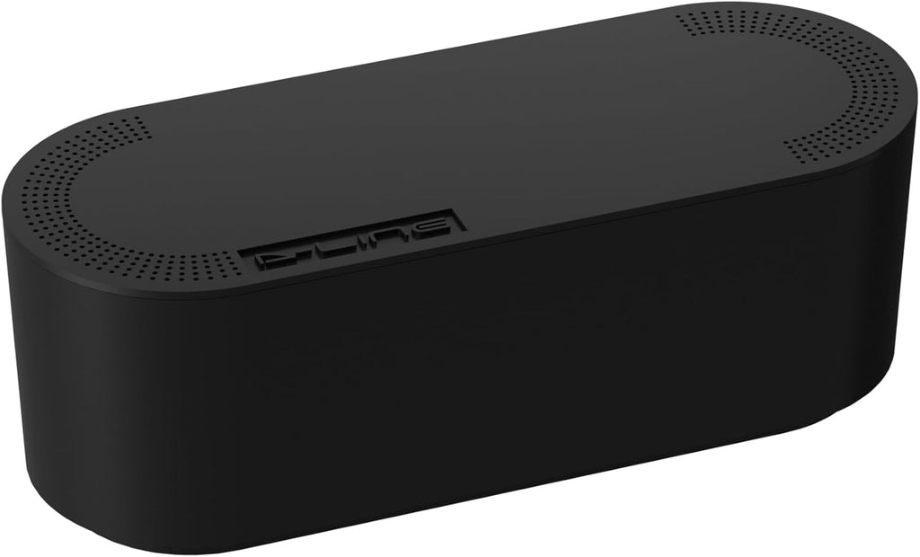 D-Line Cable Management Box, Power Strip Holder, Floor Outlet Hiders, Desk Cord Organizer, Cover TV Wires, Wire Storage – 16.5 in (Length) x 6.5in (Width) x 5.25in (Height) - Large, White