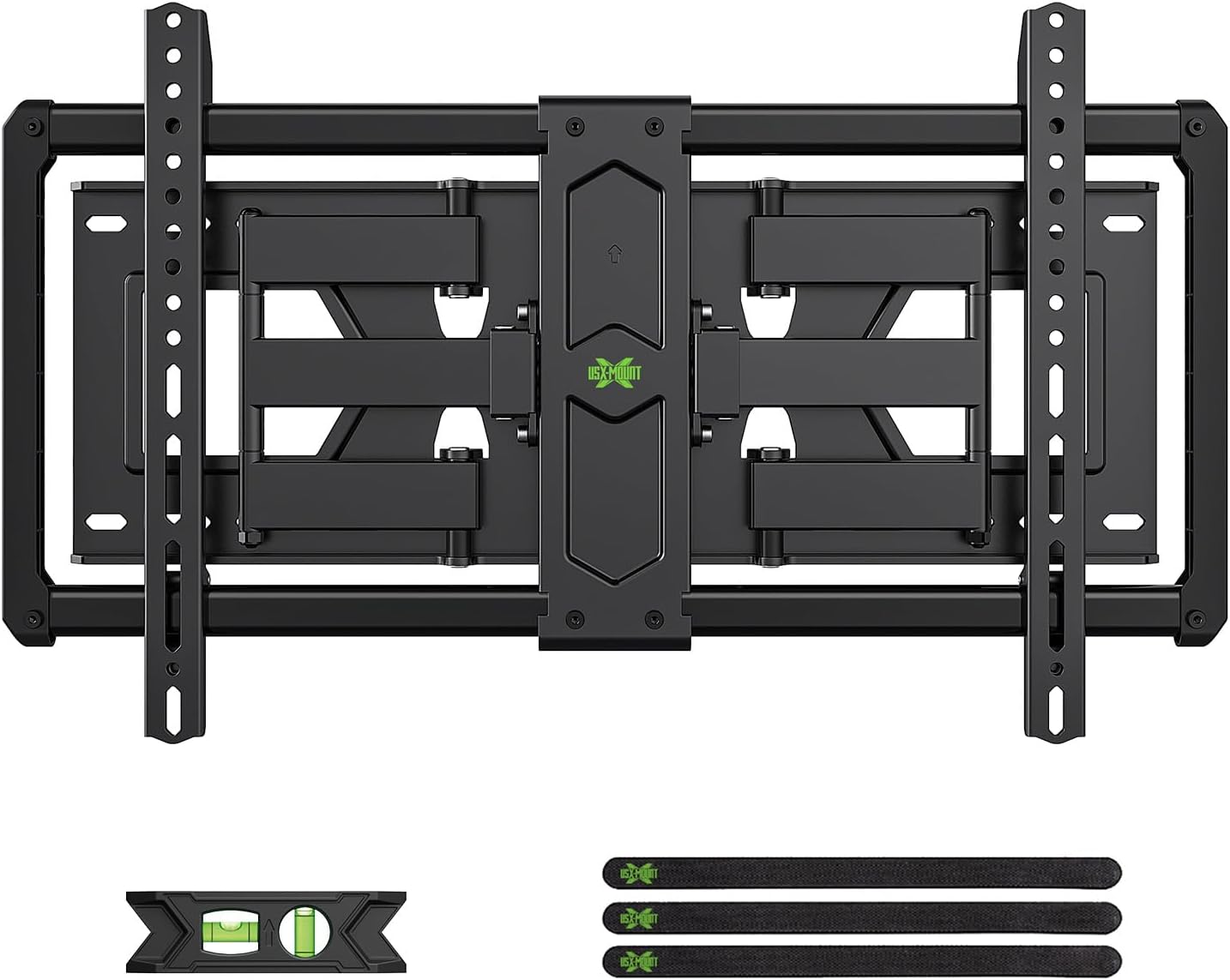 Full Motion TV Wall Mount for Most 37"-84" Flat Screen TV, Swivel or Tilt TV Wall Bracket with Dual Articulating Arms, for 12"-16" Wood Studs, Max VESA 600x400mm, Load 120 lbs by USX MOUNT