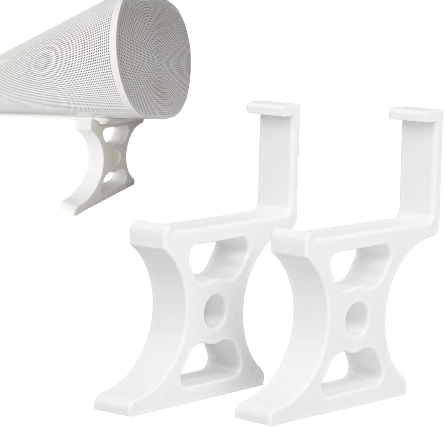 Soundbar Stand for Sonos Arc Ultra with 3 Height Adjustments(25mm-75mm), Sturdy Riser Base for TV & Shelf, Prevents Audio Blockage, Tool-Free Installation (50mm Black)