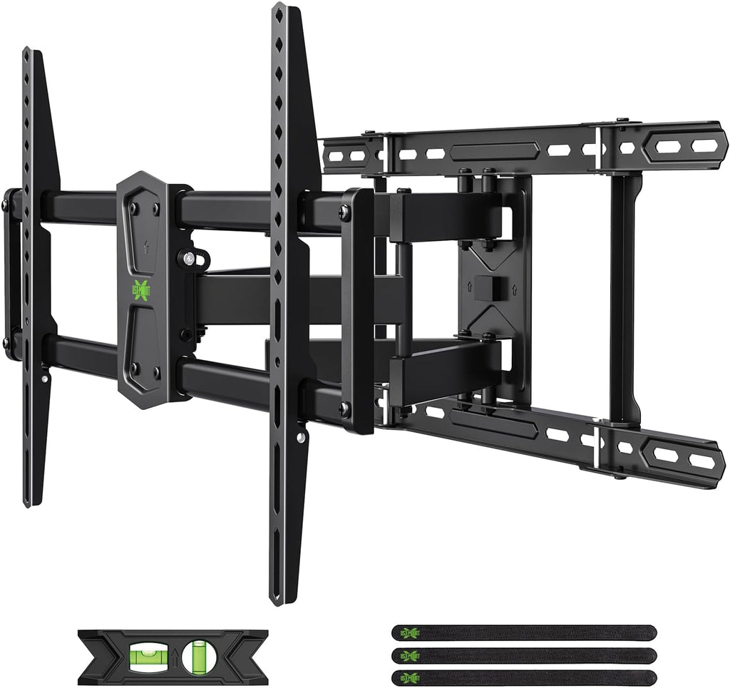 USX Mount Full Motion TV Wall Mount for Most 42-90 inch Flat Screen/LED/4K, TV Mount Bracket Dual Swivel Articulating Tilt 6 Arms, Max 16" Wood Studs, VESA 600x400mm, Holds up to 132lbs