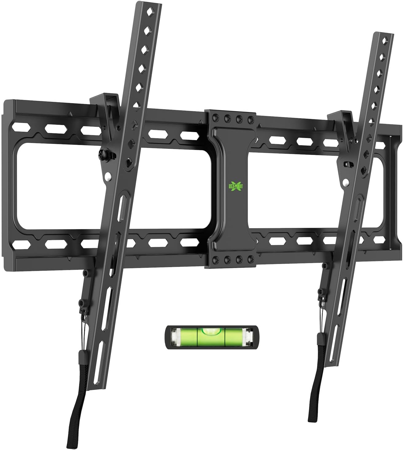USX MOUNT Full Motion TV Wall Mount for Most 32-70 inch TVs up to 99 lbs, Wall Mount Bracket with Dual Articulating Arms, Swivel, Tilt, Max VESA 400x400mm, TV Mount Fits 12”/16” Wood Studs