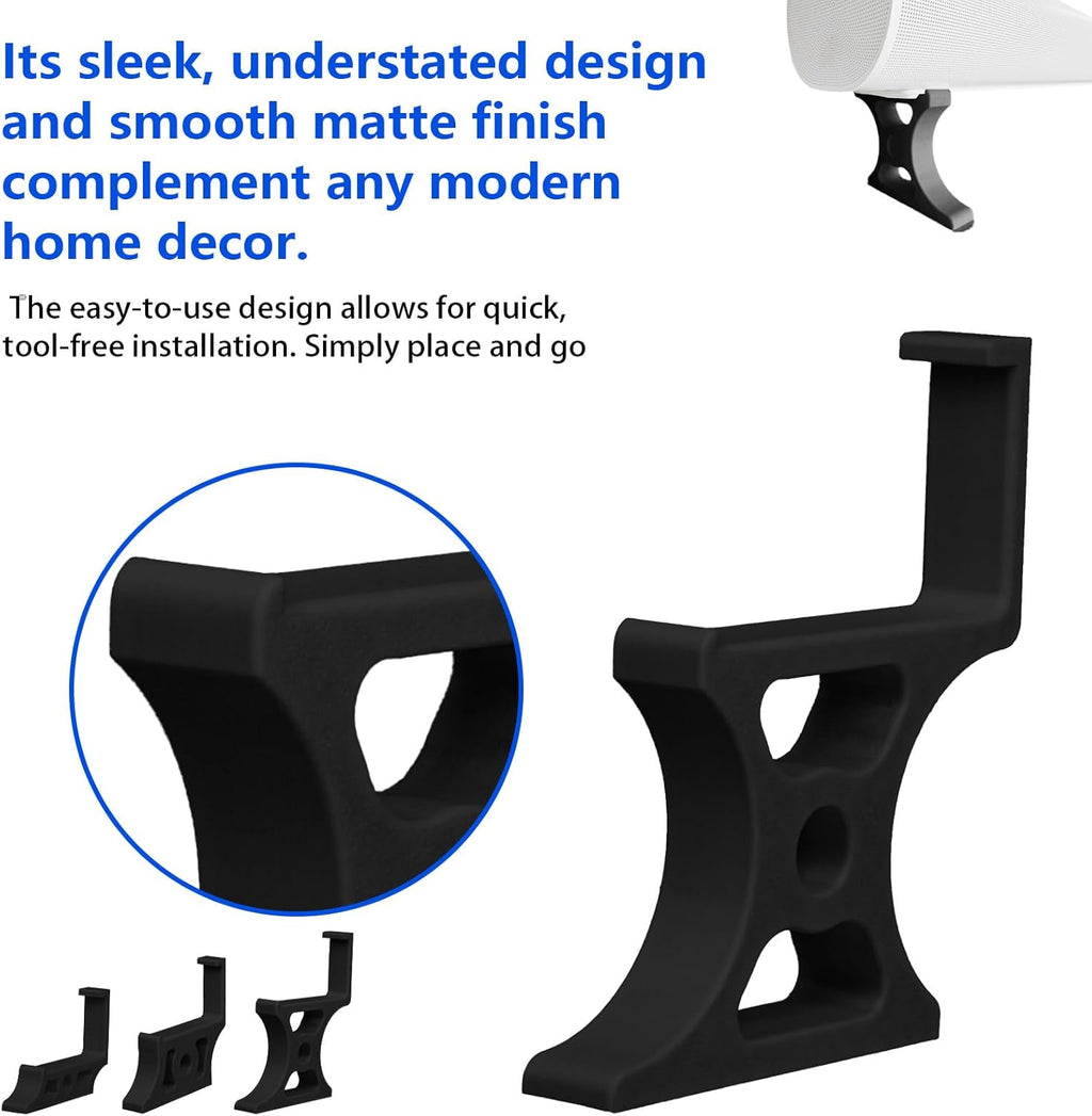 Soundbar Stand for Sonos Arc Ultra with 3 Height Adjustments(25mm-75mm), Sturdy Riser Base for TV & Shelf, Prevents Audio Blockage, Tool-Free Installation (50mm Black)