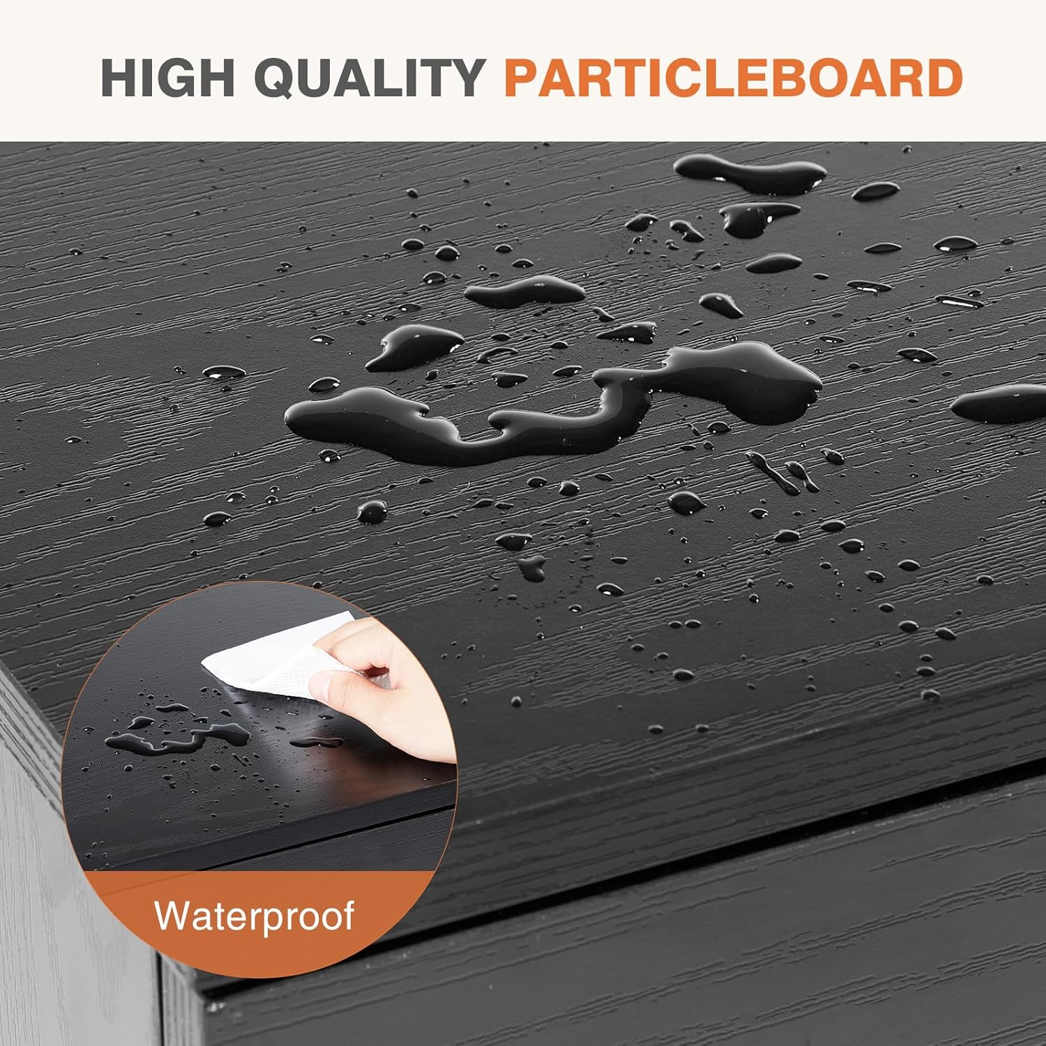 Sweetcrispy TV Stand for 55 60 inch TV, Modern Mid Century Entertainment Center with Storage, Media Console Table 2 Cabinet, Soft Hinge, Handle Door, Wooden Living Room, Office Furniture, Black