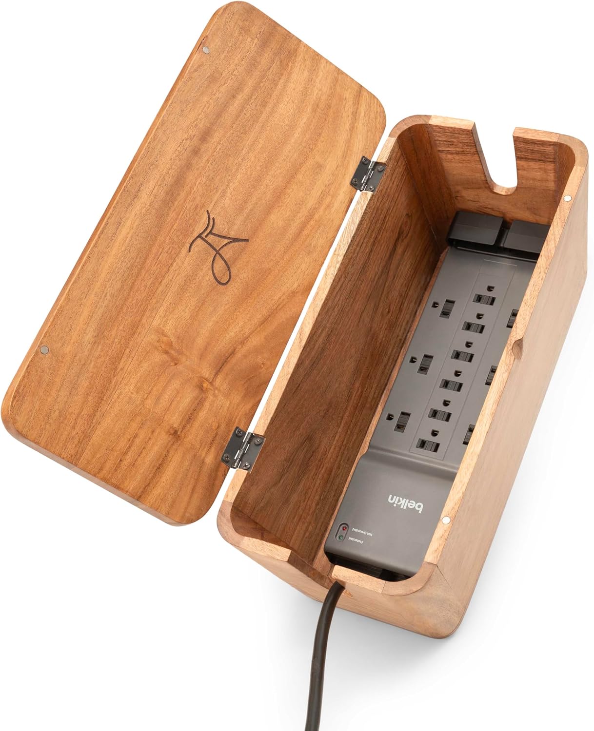 Large Cable Management Box - Cable Organizer Box and Power Strip Box for Electrical Cord Management - Hide Desk Cord and Floor Cables - Wire Storage and Organization for Cords