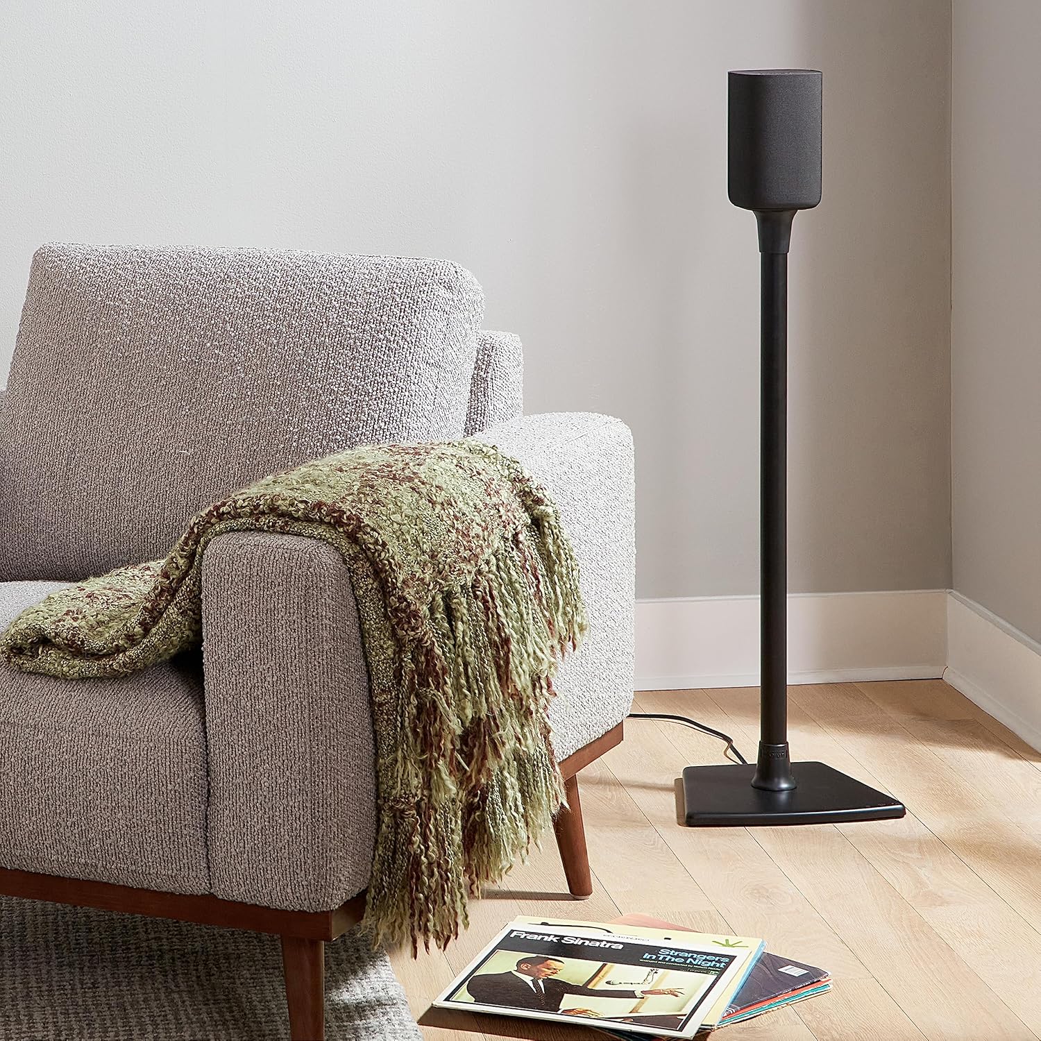 SANUS Speaker Stands for Roku Wireless - Fixed Height Speaker Stands Pair Designed Exclusively for Roku Soundbar & Sound System - Includes Carpet Spikes & Rubber Pads